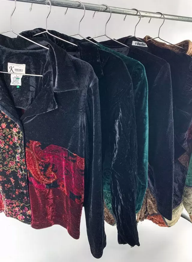 Vintage & Modern Velvet Jacket Mix Of 15