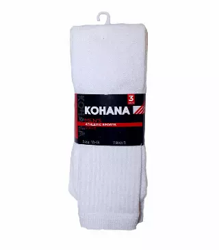 Socks - 9-11 Tube White Socks - 115W-3
