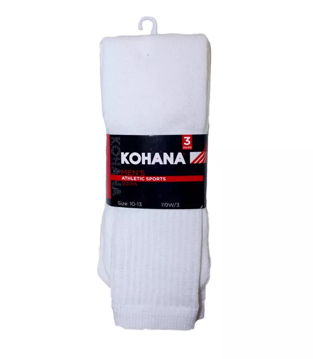 Socks - 10-13 Tube White Socks - 119W-3
