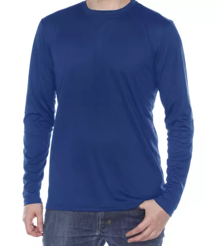 Men's Crew Neck Long Sleeve Shirt-Plus Size- Style #MS904X - $6.90/Unit MINIMUM 24 PCS - PLEASE SEE DESCRIPTION - 3XL-5XL — Blue