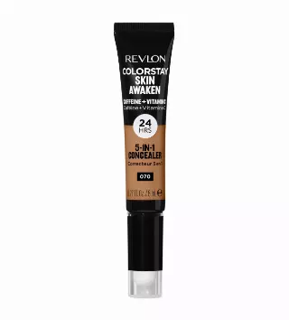 Revlon ColorStay Skin Awaken Cream Concealer Makeup, Longwear, 070 Nutmeg, 0.27 fl oz