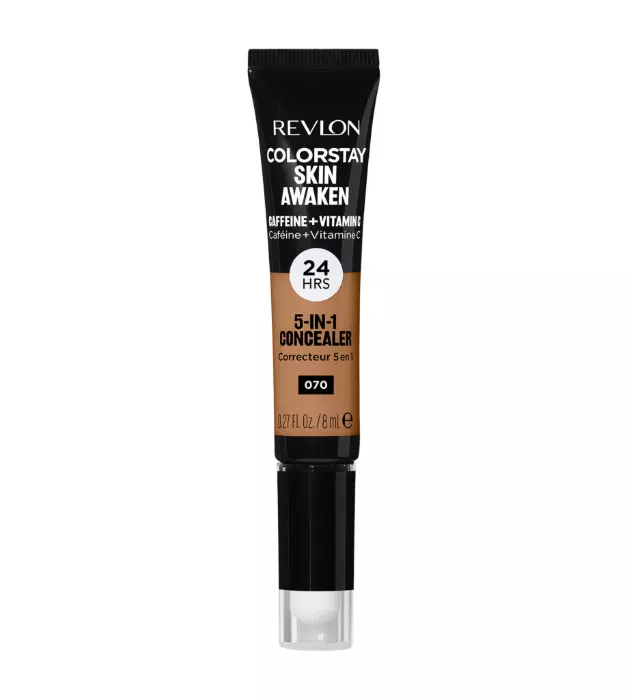 Revlon ColorStay Skin Awaken Cream Concealer Makeup, Longwear, 070 Nutmeg, 0.27 fl oz