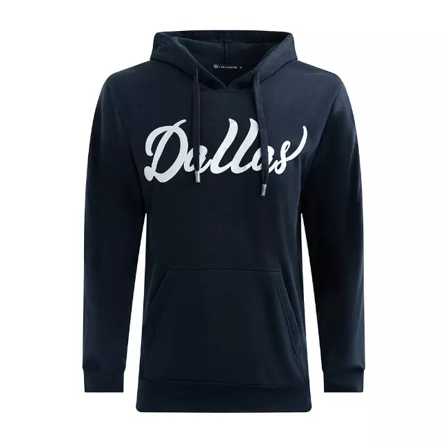 Men’s Pullover Fleece Hoodie with Drawcords and Kangaroo Pockets – Dallas - Style #MFJ172-6 -$8.50/Unit - 24 PCS/CS - PLEASE SEE DESCRIPTION — Navy