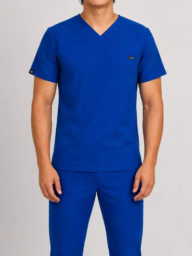 Thomas | 5-Pocket Scrub Top — Deep Royal / XS