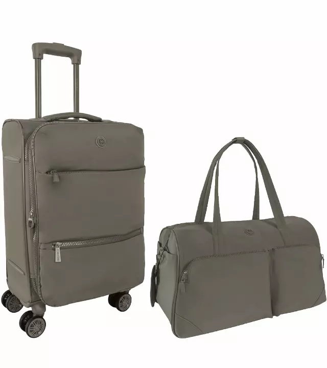 Joan & David Duffle & Luggage 2 Piece Set — 551-ASH STONE