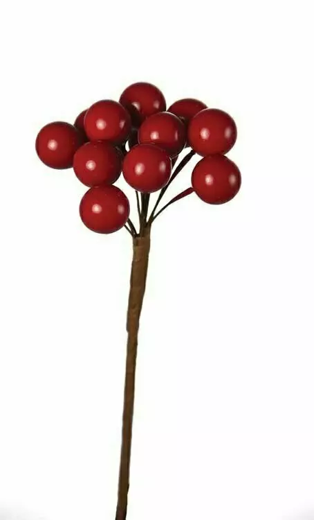 PPX5061RD – Berry Cluster w/ 12 Berries on 5” pick “dz”- Min 4 dz – Case Pk 96 DZ