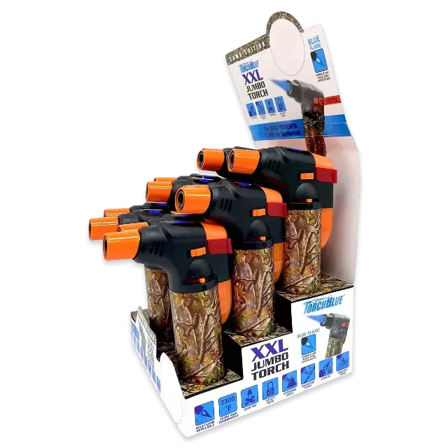 Camo Torch Lighter XXL - 12 Pieces Per Retail Ready Display 23927
