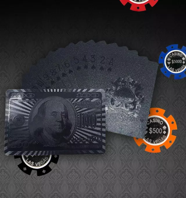 Luxurious Gold and Diamond Playing Cards — Devil
