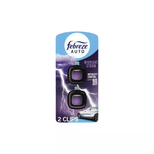 Febreze Car Vent Clip Midnight Storm 2ct Case 8