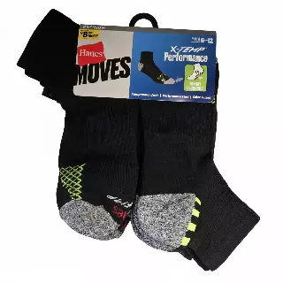 #9-H-6856 Men’s ‘Hanes’ Ankle Socks – $4.10 Per 8 Pair Pack (14 Packs)