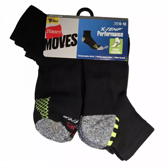 #9-H-6856 Men’s ‘Hanes’ Ankle Socks – $4.10 Per 8 Pair Pack (14 Packs)