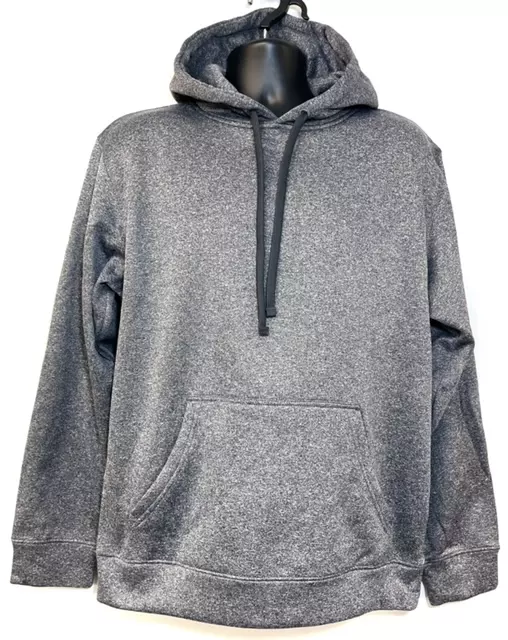 #7M-715-GREY Adult Wicking Fleece Hooded Sweatshirt (Pick Size) (12 Pieces)
