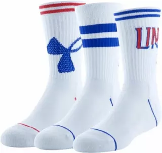 #4-UA-8225 ‘Famous Maker’ USA Boy’s Phenom Crew Socks – $6.00 per pack of 3 (18 Packs)