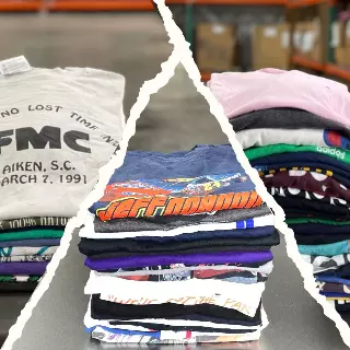 Pick 3 Custom 50lb T-Shirt Bale — Nascar / Vintage Graphics / Branded