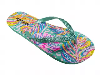 ROCKIN "SEA WEEDS" LADIES FLIP FLOPS
