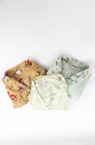 Vintage Women's Floral Blouse Mix of 20