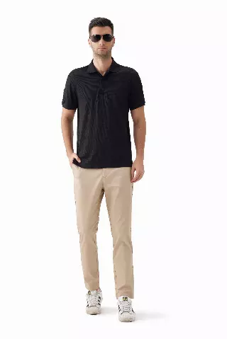 Men's Polo With Glasses Holder Style #MS026- Open Stock Available - $6.90/Unit OPEN STOCK MINIMUM 24 PCS — S-2XL(WHOLESALE) / Black