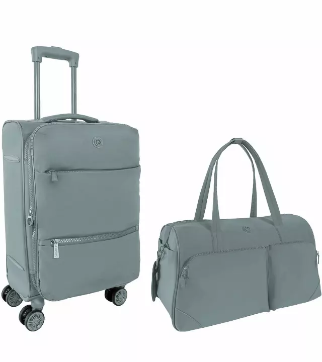Joan & David Duffle & Luggage 2 Piece Set — 548-CEMENT STORM