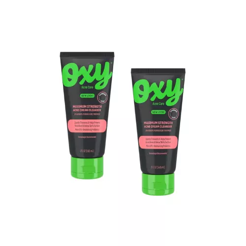 OXY Acne Medication Maximum Action Face Wash, 5oz (Pack of 2)