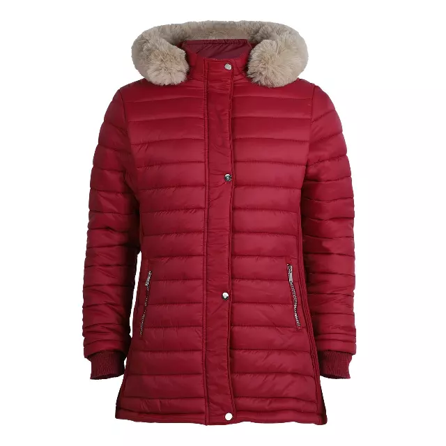 Women’s Three Quarter Length Soft Shell Jacket - Style #LJ325X - $18.00/Unit 12 PC — S-XL (WHOLESALE) / Burgundy