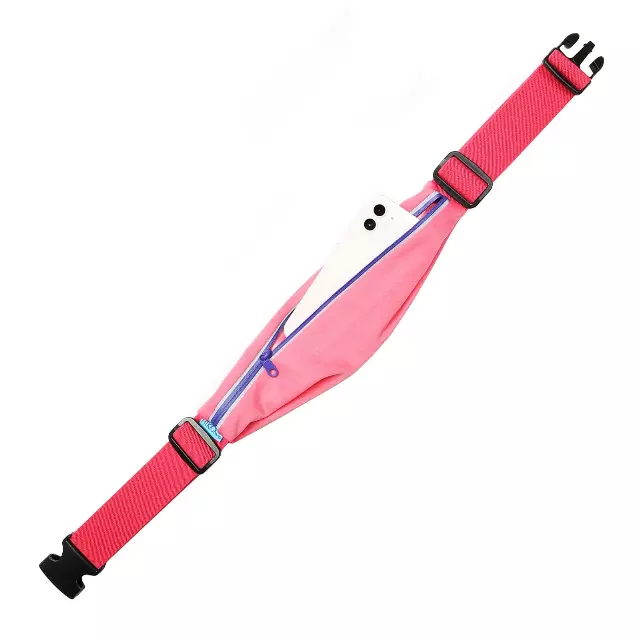 RUNNING BELT WAIST PACK AND PHONE HOLDER — Coral