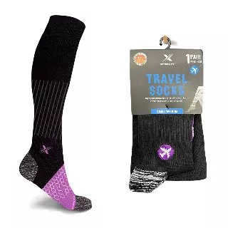 Travel Socks - Purple — Small/Medium