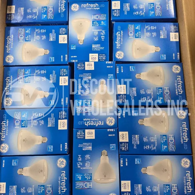 GE Refresh LED Daylight HD Light Bulb BR30 8W 65W Replacement 650 Lumen Dimmable (63 Pcs Lot)