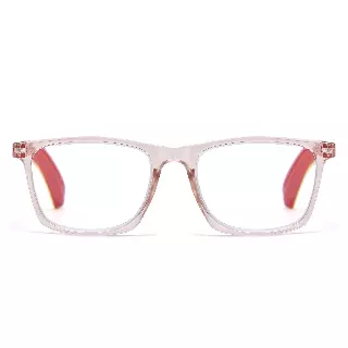 Unisex Square Frame Two-Tone Reading Glasses in 10+ Custom Reading Powers RJ11106 — +4.00