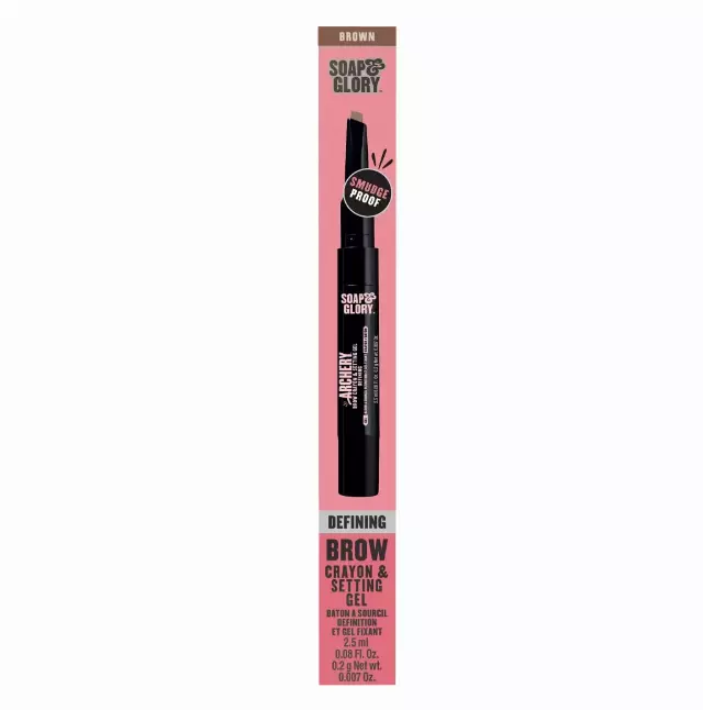 WHOLESALE SOAP & GLORY DEFINING BROW CRAYON & SETTING GEL - BROWN - 48 PIECE LOT