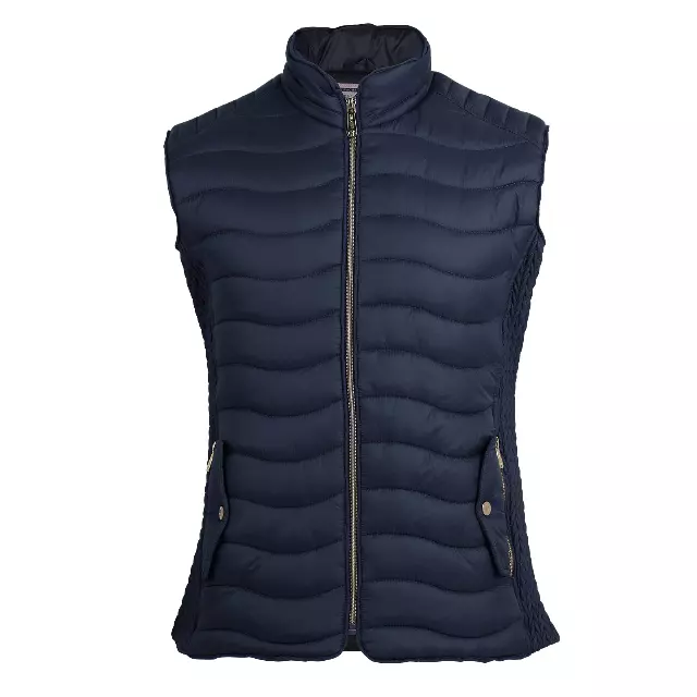 Women’s Solid Berber Lined Puffer Vest with Expandable Sides Plus Size- Style #LV1701X - $11.90/Unit 12 PC — S-XL (WHOLESALE) / Mauve