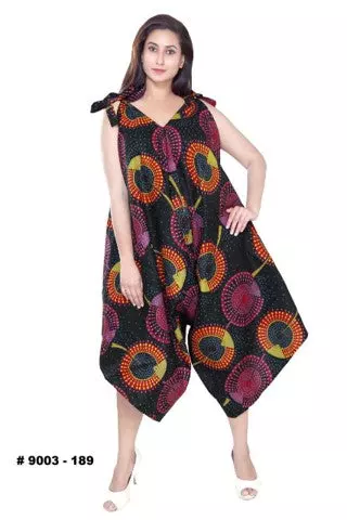 9003 - African Inspired Jumpsuit (3 PCS PRE-PACK) - ON SALE!! $12 Each — One Size (4 - 26) / Print-189