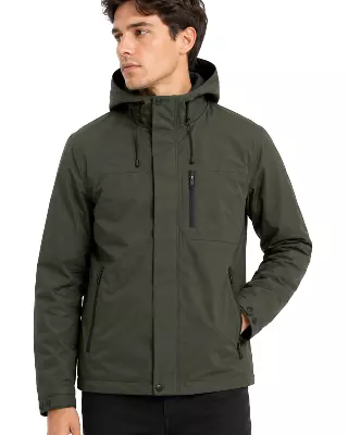 Men's Lightweight Windbreaker Jacket #K09 — Olive / S-M-L-XL-2XL