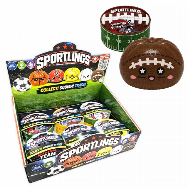 Fun Doh™ Sportlings Sports Dumpling Squish Toy - 12 Pieces Per Retail Ready Display 26994