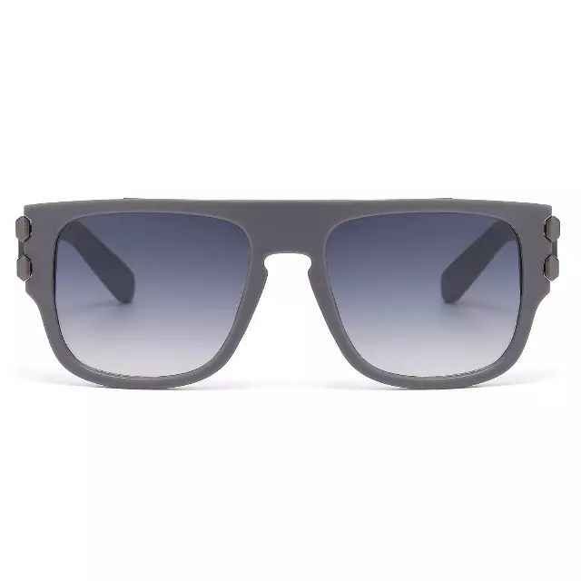 Premium Square Sunglasses with Thick Frame and Dual Metal Hinge Detail P11135