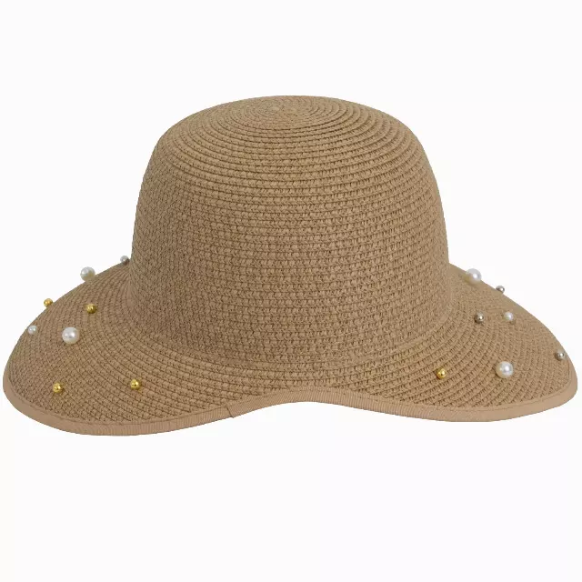Magid Pearl Beaded Brim Garden Hat — TOAST