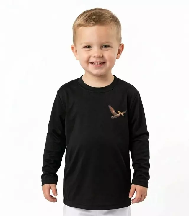 Boys Performance Black Top Pelican Graphic - 7671802