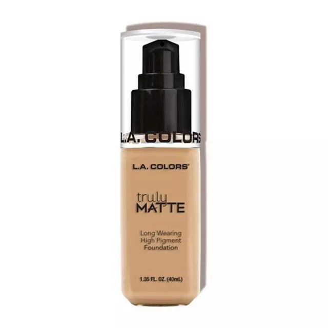 L.A. Colors Truly Matte Foundation - Natural - Wholesale Pack 12 Units (CLM352)