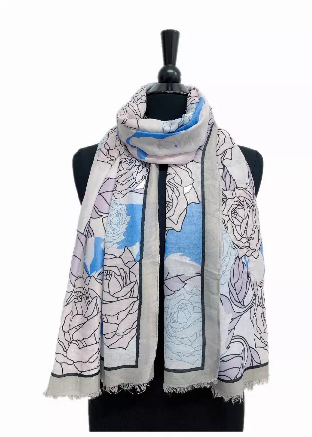 A206 Spring Lightweight Fashion Scarf — Silver