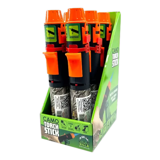 Camo Torch Stick Lighter- 6 Pieces Per Retail Ready Display 40304