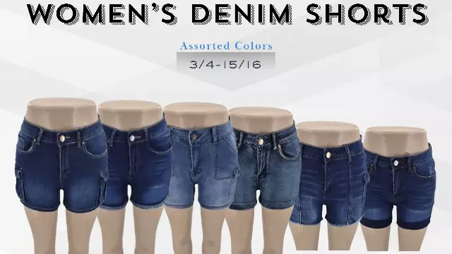 ChicaLuv Wholesale - Women's High-Waisted Solid Denim Shorts – Classic Western Style