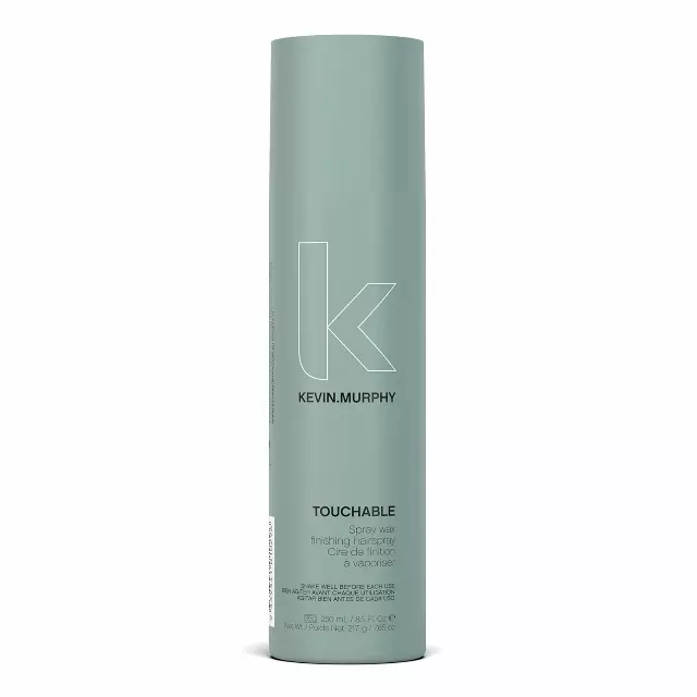 KEVIN.MURPHY TOUCHABLE – Spray Wax Finishing Hair Spray – For All Hair Types – Hair Styling for Texture & Hold – Long Lasting – With Milk Thistle & Carrot Seed Oil – 250 mL / 8.4 fl oz