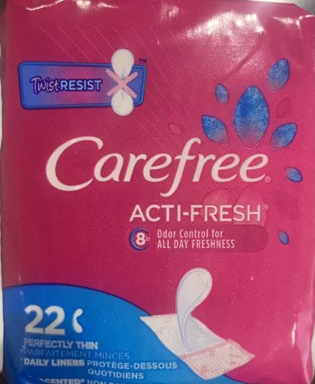 CAREFREE PANTILINERS 22 CT ACTI-FRESH THIN TO GO UNSCENTED — Case Pack of 12