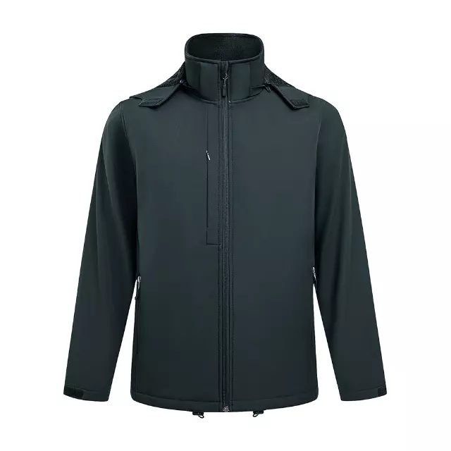 Men’s Solid Berber Lined Bonded Jacket - Style #MFJ156 - $16.90/Unit - 12PCS/CS - PLEASE SEE DESCRIPTION — Steel Grey