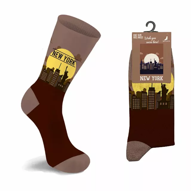 Unisex City Crew Socks – Soft Cotton Blend Everyday Wear — New York