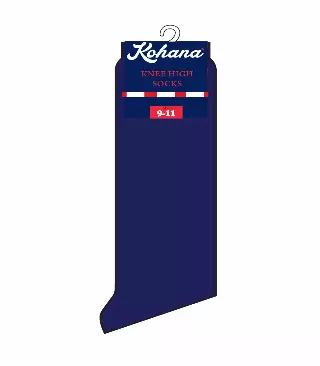 Knee High Socks Navy - Size: 4-6 1/2 - 90313