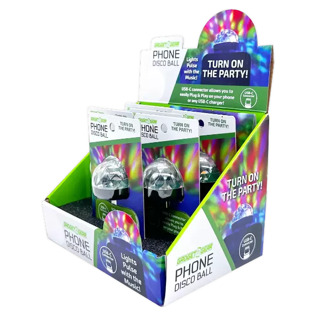 Mood Light USB-C Phone Disco Ball - 6 Pieces Per Retail Ready Display 25131