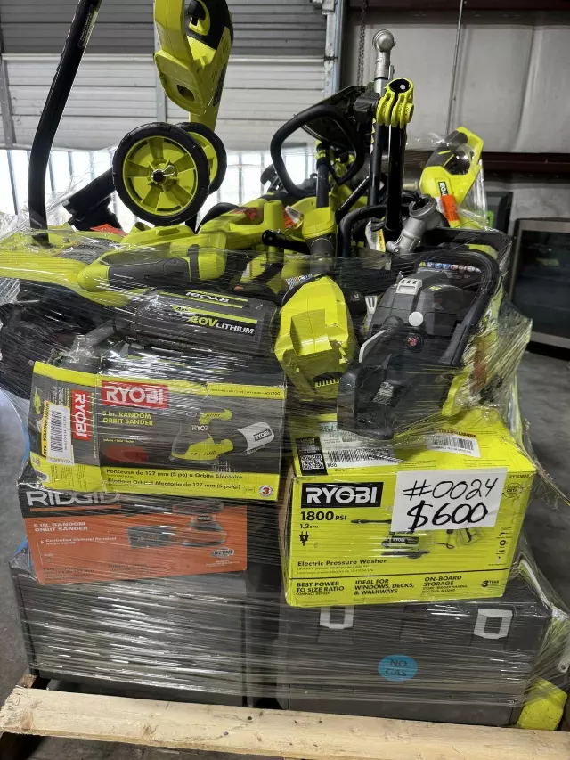 MIXED TOOL PALLET – LOT ID: 0024 – AS-IS Untested Customer Returns