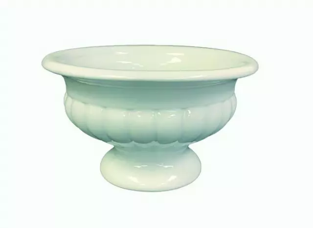 CP3186-7WT – 6” tall round pedestal ceramic with 7” opening-“case pk 6”
