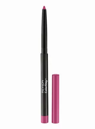 Revlon ColorStay Longwear Lip Liner, 677 Fuchsia, 0.01 oz | Longwear lip liner with built-in sharpener. Rich color with smooth, easy-glide application.