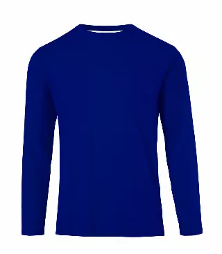 Boys Performance L/S Crew Neck Royal - 7671588